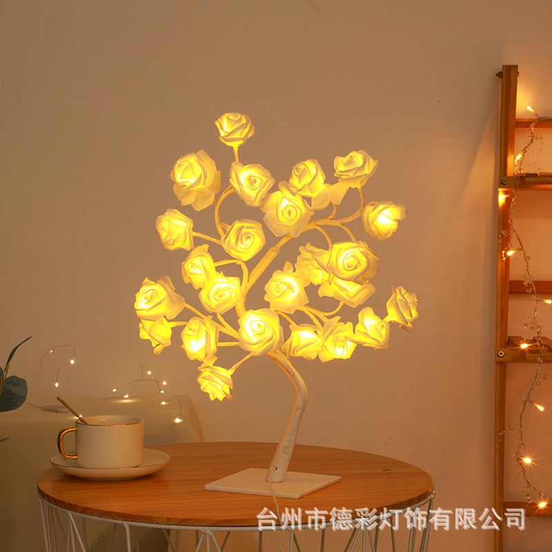 24 light LED simulation rose tree light USB