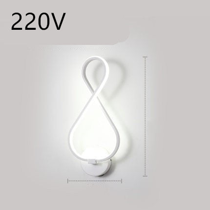 led wall lamp nordic minimalist bedroom bedside lamp