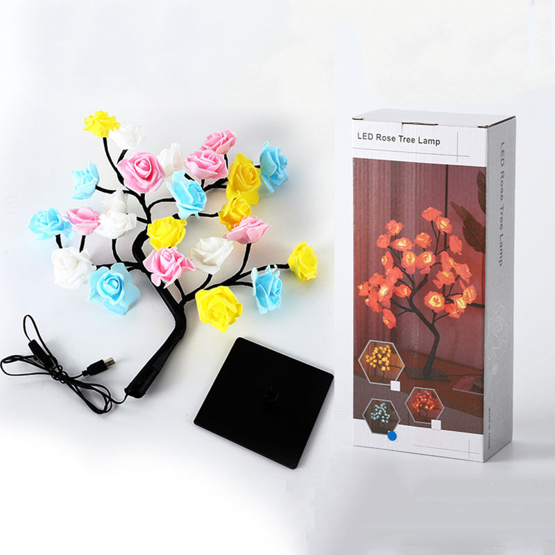 24 light LED simulation rose tree light USB