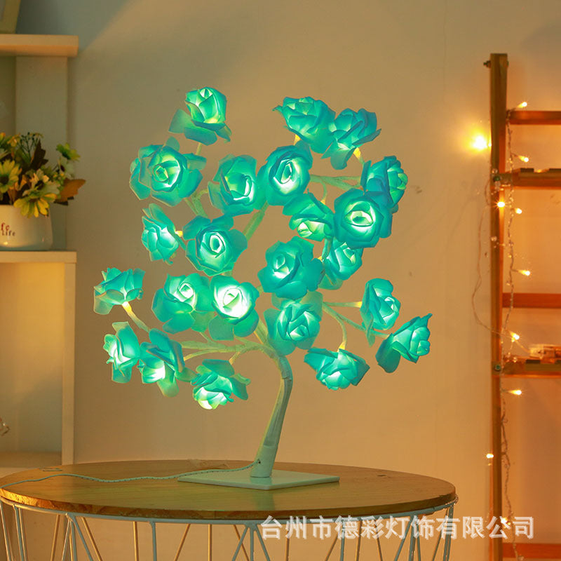 24 light LED simulation rose tree light USB