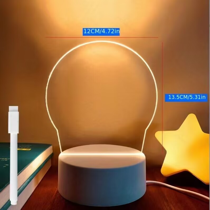 Note Board Led Night Light USB Message Board