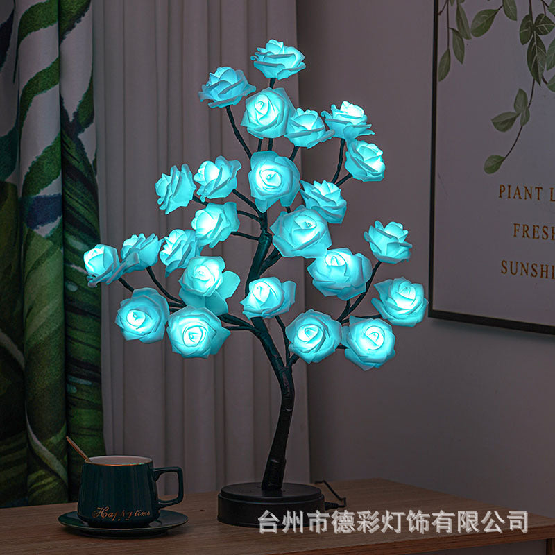 24 light LED simulation rose tree light USB